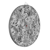 Chinoiserie watercolor bloemschildering dartbord (Voorkant Links)
