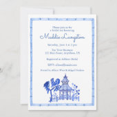 Chinoiserie Watercolor Pagode Kaart (Voorkant)