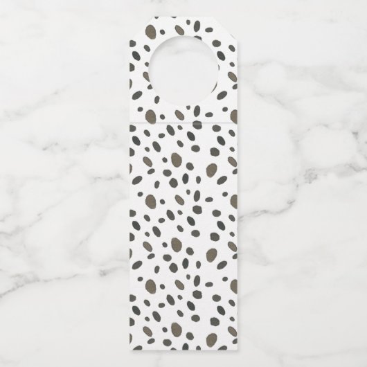 Chinoiserie Waterverf Bow Cheetah Flessenhanger (Achterkant)