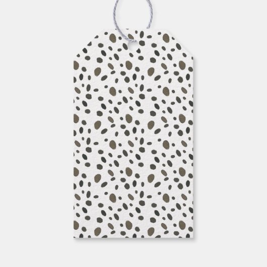 Chinoiserie Waterverf Bow Cheetah Gift Labels Cadeaulabel (Achterkant)