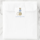 Chinoiserie Waterverf Bow Cheetah Gift Stickers (Tas)