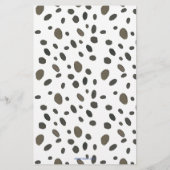 Chinoiserie Waterverf Bow Cheetah Stationery Briefpapier (Achterkant)