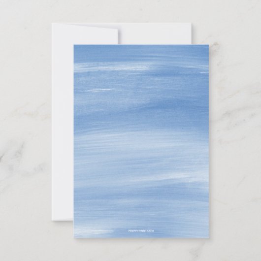 Chinoiserie Waterverf bow Topiary Note Cards Bedankkaart (Achterkant)