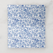 Chinoiserie Waterverf Bow Topiary Plaatskaarten Plaatskaartje (Binnenkant ongevouwen)