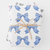 Chinoiserie Waterverf bows Wrapping Paper (In situ)