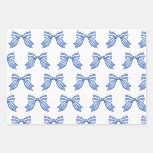 Chinoiserie Waterverf bows Wrapping Paper (Voorkant)