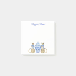 Chinoiserie Waterverf Cheetah Ginger Jar Post-it® Notes