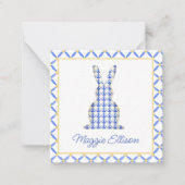 Chinoiserie Waterverf Chic Bunny Gift Enclosure Notitiekaartje (Voorkant)