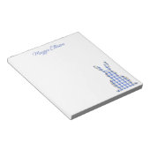 Chinoiserie Waterverf Chic Bunny Notitieblok (Schuin)