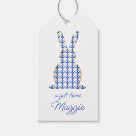 Chinoiserie Waterverf Chic Bunny Rabbit Gift Label Cadeaulabel