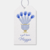 Chinoiserie Waterverf Chic Carrots Gift Labels Cadeaulabel (Voorkant)