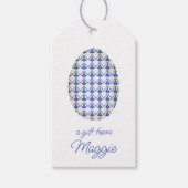 Chinoiserie Waterverf Chic Egg Gift Labels Cadeaulabel (Voorkant)