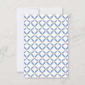 Chinoiserie Waterverf Chic Eggs Bedankkaart (Achterkant)