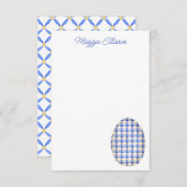 Chinoiserie Waterverf Chic Eggs Bedankkaart (Voorkant / Achterkant)