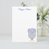 Chinoiserie Waterverf Chic Eggs Bedankkaart (Staand voorkant)