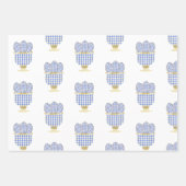 Chinoiserie Waterverf Chic Eggs en Bunnies Inpakpapier Vel (Voorkant)