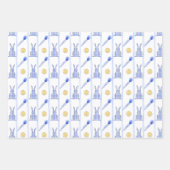 Chinoiserie Waterverf Chic Eggs en Bunnies Wrapp Inpakpapier Vel (Voorkant 2)