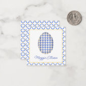 Chinoiserie Waterverf Chic Eggs Gift Enclosure N Notitiekaartje (Voorkant / Achterkant in situ)