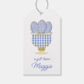 Chinoiserie Waterverf Chic Eggs Gift Labels Cadeaulabel (Voorkant)