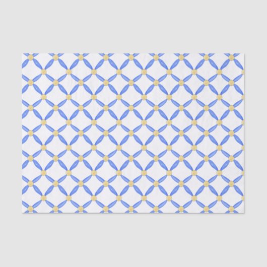 Chinoiserie Waterverf Chic Pattern-document Tissuepapier (Voorkant)