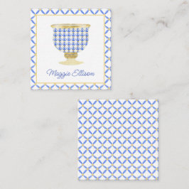 Chinoiserie Waterverf Chic Vase Gift Enclosure Notitiekaartje