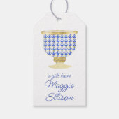 Chinoiserie Waterverf Chic Vase Gift Labels Cadeaulabel (Voorkant)