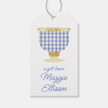 Chinoiserie Waterverf Chic Vase Gift Labels