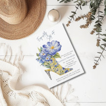 Chinoiserie Waterverf Floral Heel Vrijgezellenfees