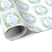 Chinoiserie Waterverf Ginger Jar Krans Cadeaupapier (Rol Hoek)