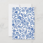 Chinoiserie Waterverf Ginger Jar Note Cards Bedankkaart (Achterkant)