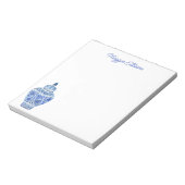 Chinoiserie Waterverf Ginger Jar Notepad Notitieblok (Linkerzijde)