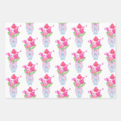 Chinoiserie Waterverf Ginger Jar Wrapping Paper (Voorkant)