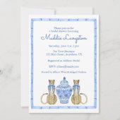 Chinoiserie Waterverf Luipaard Gemberpot Kaart (Voorkant)