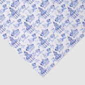 Chinoiserie Waterverf Pagoda Pattern Tissuepapier (Detail)