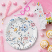 Chinoiserie Waterverf Pattern Papieren Bordje (Feest)