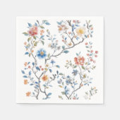 Chinoiserie Waterverf Pattern Servet (Voorkant)