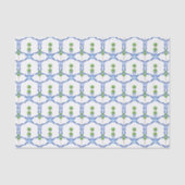 Chinoiserie Waterverf Topiary Tissue Paper Tissuepapier (Voorkant)