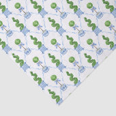 Chinoiserie Waterverf Topiary Tissuepapier (Detail)