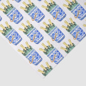 Chinoiserie Waterverf Wine Bucket Tissuepapier (Detail)