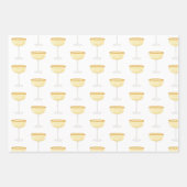 Chinoiserie Waterverf Wine Bucket Wrappapier Inpakpapier Vel (Voorkant 2)