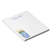 Chinoiserie Waterverf Wine Ice Bucket Notepad Notitieblok (Schuin)