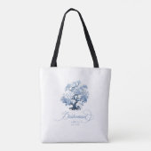 Chinoiserie Wedding Tree Motif Bruidsmeisje ID1094 Tote Bag (Achterkant)