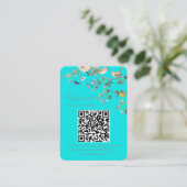 Chinoiserie Wedding Website RSVP QR Code  Informatiekaartje (Staand voorkant)