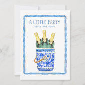 Chinoiserie Wijnemmer Oud en Nieuw Uitnodiging (Voorkant)