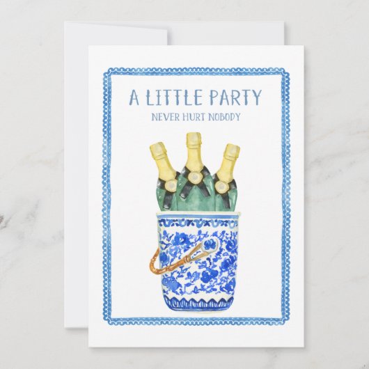 Chinoiserie Wijnemmer Oud en Nieuw Uitnodiging (Voorkant)