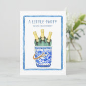 Chinoiserie Wijnemmer Oud en Nieuw Uitnodiging (Staand voorkant)