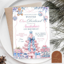 Chinoiserie Winter Onederland Coquette Verjaardag
