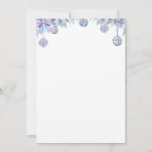 Chinoiserie Winter Onederland Coquette Verjaardag Kaart (Achterkant)