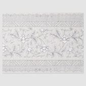  Chinoiserie Wit Bloemen Decoupage Tissuepapier (Voorkant)