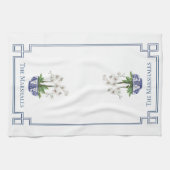 Chinoiserie Witte Orchidee Theedoek (Horizontaal)